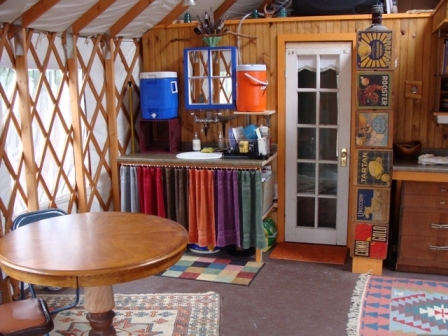 Yurt interior